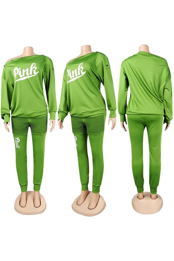 Chic Sexy Print Long Sleeve Two-Piece Set for Stylish Comfort
