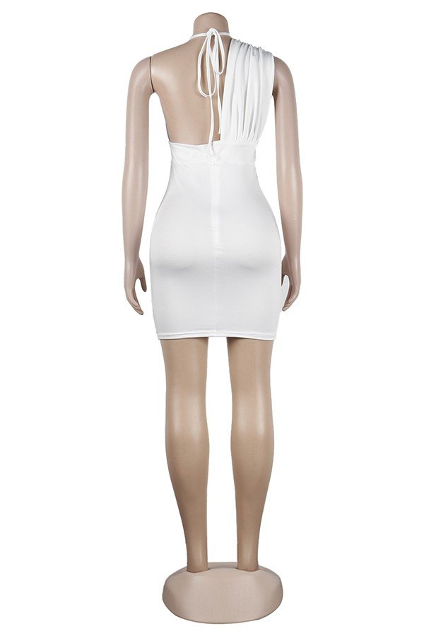 Seductive Sexy Slim Bag Hip Strap Hanging Neck Dress for Nights