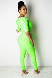 Elegant Sexy Fashion Deep V Lace-Up Slim Club Suit Outfit