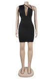 Seductive Sexy Slim Bag Hip Strap Hanging Neck Dress for Nights