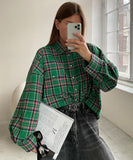 Stylish Plaid Long-Sleeved Shirt with Lapel for Every Occasion
