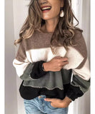 Relaxed Round-Neck Long-Sleeved Sweater Loose-Fit Everyday