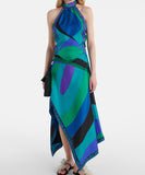 Classic Relaxed Two Piece Skirt Set With Exposed Back