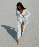 Lace Open Cardigan Cover-Up for Beach Bikini Sun Protection