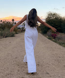 Chic Women's Sleeveless Vest and Long Pants Two-Piece Set