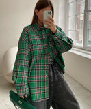 Stylish Plaid Long-Sleeved Shirt with Lapel for Every Occasion