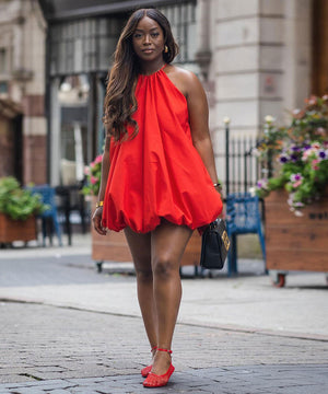 Solid Color Sleeveless Short Pod Dress for Stylish Summer Looks