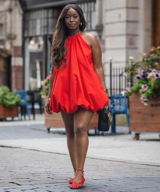 Solid Color Sleeveless Short Pod Dress for Stylish Summer Looks