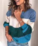 Relaxed Round-Neck Long-Sleeved Sweater Loose-Fit Everyday