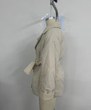 Collared Waist-Hugging Belted Coat With Tailored Silhouette For Women