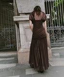 Sexy Mesh See-Through High-Waist Dress Flattering Silhouette With Stretch Comfort For Nightlife