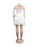 Chic Hot Drill Stretch Cake Dress With Suspenders Style