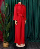 Fashion Long Sleeve Solid Color High Waist Plus Size Romper