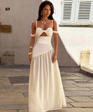 Sexy Sheer One Shoulder Sequined Dress Apricot Polyester