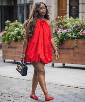 Solid Color Sleeveless Short Pod Dress for Stylish Summer Looks