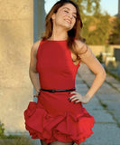 Elegant Pleated Dress For Women Sleeveless In Various Colors