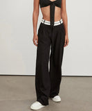 Solid Color Fashionable Casual Pants for Men and Women in Grey Black and Khaki