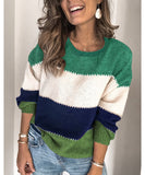 Relaxed Round-Neck Long-Sleeved Sweater Loose-Fit Everyday