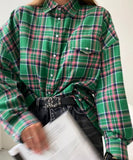 Stylish Plaid Long-Sleeved Shirt with Lapel for Every Occasion