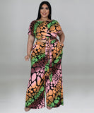 Chic Printed Knit Fashion Casual Strap Two-Piece Set Delight