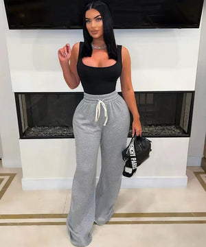 Women's Casual Long Pants in Solid Colors for Everyday Style