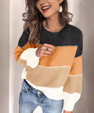 Relaxed Round-Neck Long-Sleeved Sweater Loose-Fit Everyday