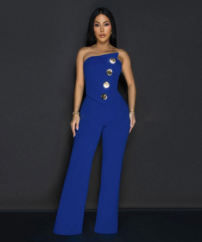Boob Top Loose Loose Wide Leg Jumpsuit for Stylish Comfort
