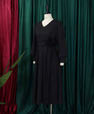 Plus Size Solid Color A-Line Dress for Effortless Style