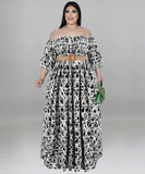 Plus Size Long Sleeve Maxi Dress Comfortable Stretchy Elegant