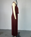 Elegant Three Piece Suit Set with Blazer Waistcoat and Skirt