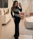 Sexy Hot Drill Backless Stretch Wrap Dress for Allure
