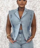 Casual Loose Denim One-Piece Shorts for Effortless Style