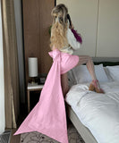 Half Skirt Bow Princess Dress for Little Royalty Bliss