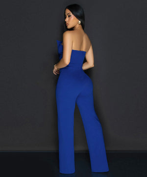 Boob Top Loose Loose Wide Leg Jumpsuit for Stylish Comfort