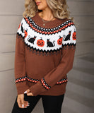 Knitted Christmas Halloween Sweater Women Cozy And Festive