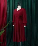 Plus Size Solid Color A-Line Dress for Effortless Style