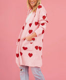 Relaxed Oversized Womens Sweater Coat Mid Length Classic