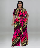 Chic Printed Knit Fashion Casual Strap Two-Piece Set Delight