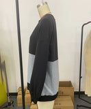 Casual Patchwork Collar Long Sleeve Pullover Soft And Cozy