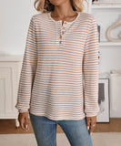 Casual Button-Down Long-Sleeve T-Shirt Soft Everyday Comfort