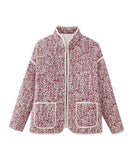 Relaxed Floral Pocketed Cardigan Coat Lightweight Chic