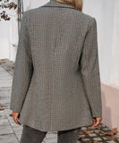 Elegant Tailored Mini Suit with Distinctive Contrast Buttons