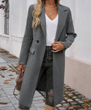 Elegant Cowl Neck Cardigan Overcoat