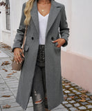 Elegant Cowl Neck Cardigan Overcoat
