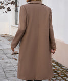 Elegant Cowl Neck Cardigan Overcoat