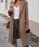 Elegant Cowl Neck Cardigan Overcoat