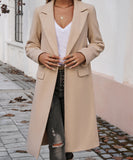 Elegant Cowl Neck Cardigan Overcoat