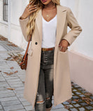 Elegant Cowl Neck Cardigan Overcoat