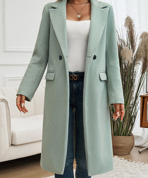 Elegant Cowl Neck Cardigan Overcoat