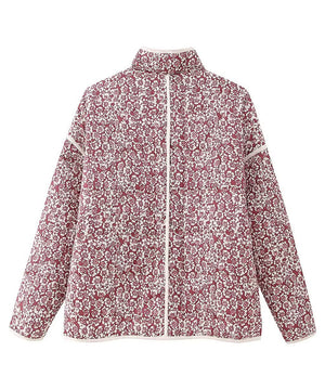 Relaxed Floral Pocketed Cardigan Coat Lightweight Chic